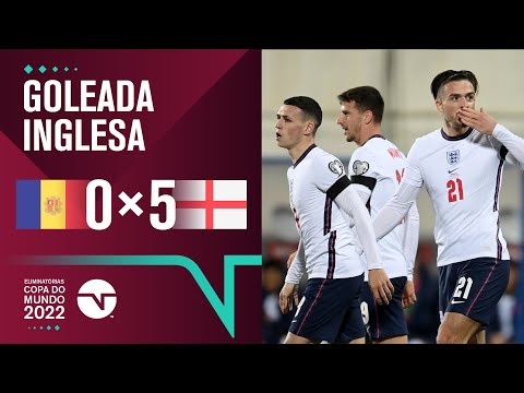 Gols e lances de Andorra x Inglaterra