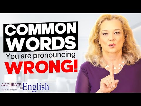 Don't make these MISTAKES!!  How to pronounce common English words correctly.