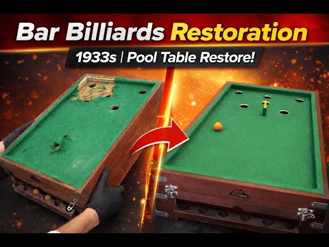 Bar Billiards Restoration 1933s l Pool Table Restore!