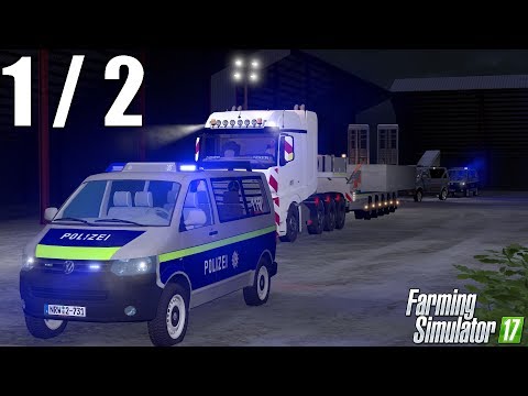 LS 17 - Vorbereitung eines Schwertransportes einer 20 Tonnen schweren Betonplatte  - Teil 1 von 2