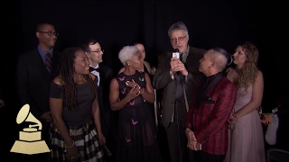 The Color Purple Wins Best Musical Theatre Album | Backstage | 59th GRAMMYs
