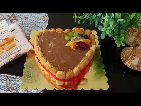 Easy Cake Recipe/ Ladyfinger fruits Cake/ Original recipes.