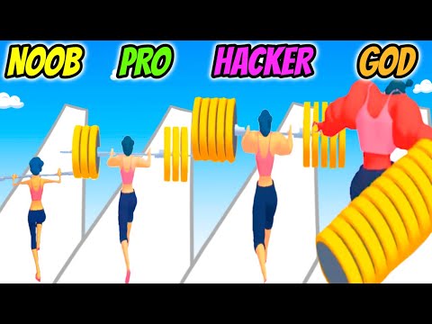 Weight Runner 3D - NOOB vs PRO vs HACKER vs GOD