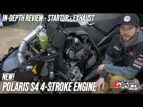 Polaris S4 Four-Stroke Engine Startup, Exhaust, In-Depth Review