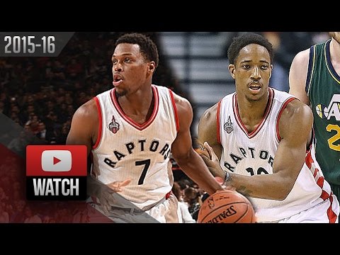 DeMar DeRozan & Kyle Lowry Full Highlights vs Jazz (2016.03.02) - 63 Pts Total