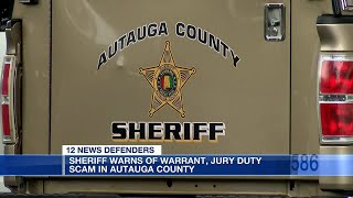 Sheriff warns of warrant, jury duty scam in Autauga County