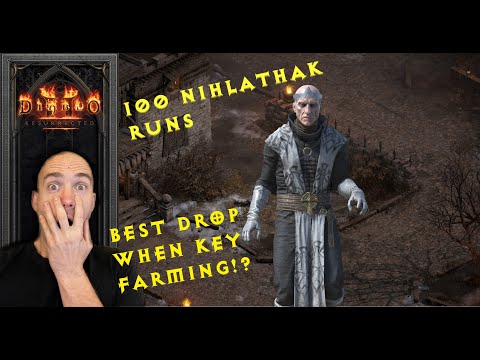 Diablo 2 Resurrected - 100 runs of mf and key farming Nihlathak, is it worth it?