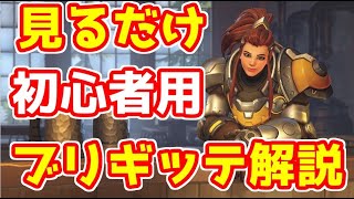 【オーバーウォッチ】 初心者用 ブリギッテ 立ち回り 解説プレイ 使い方講座【Overwatch】