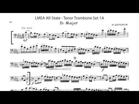 LMEA All-State Trombone Set 1A Etude