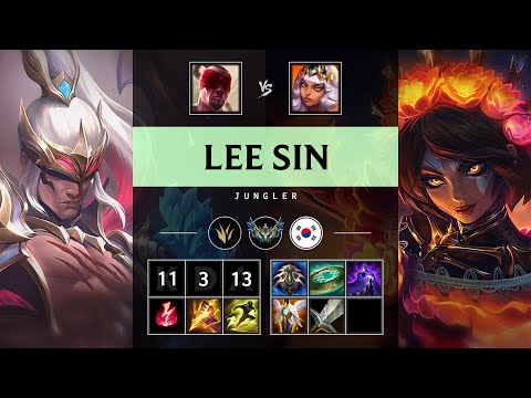 Lee Sin Jungle vs Qiyana - KR Challenger Patch 25.19