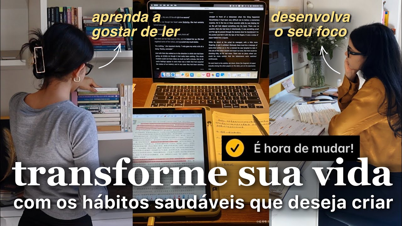 como criar hábitos PRODUTIVOS E SAUDÁVEIS? [disciplina e constância]