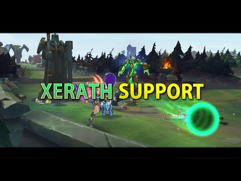 LoL - Preseason 8 Xerath Support Gameplay Sorcery and Precision Runes