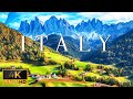 FLYING OVER ITALY 4K UHD Calming Music With Beautiful Natural Landscapes Film For Relaxation