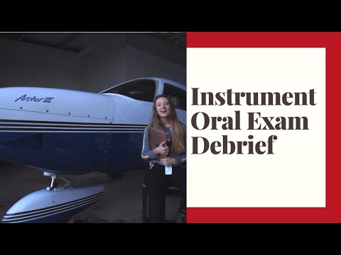 FAA Instrument Rating Oral Exam