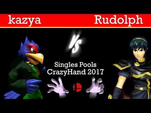 CrazyHand 2017 Pools - kazya(Falco) vs. Rudolph(Marth)