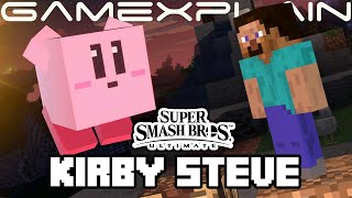 Minecraft Steve’s Kirby Transformation, Taunts, Boxing Ring Title, & More! - Smash Bros. Ultimate