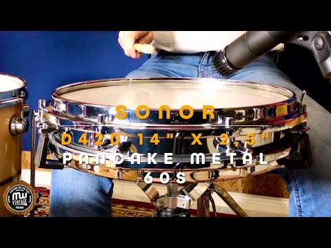 MW-Vintage.pl - Sonor D420 14" x 2,5" Pancake Metal Early 60s