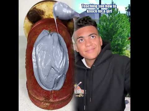 Teaching son how to knock for a girl…🤦🏽♂️😂 #comedy credit@raisingboys_2men #shorts