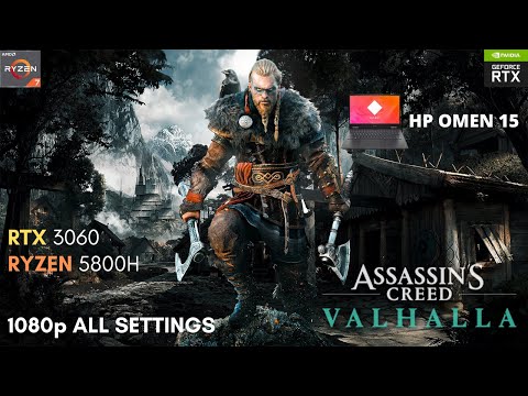HP Omen 15 2021 | Assassin's Creed Valhalla | RTX 3060 + 5800H | All 1080p Settings Tested
