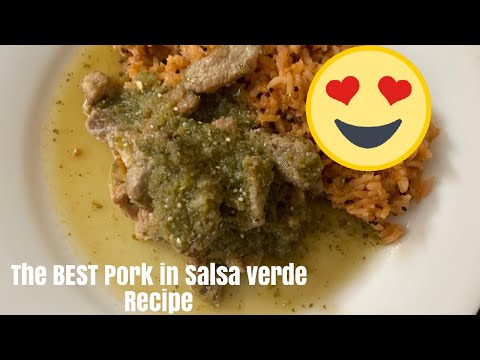 Pork in Chile Verde Sauce Pork in Green Salsa Recipe...