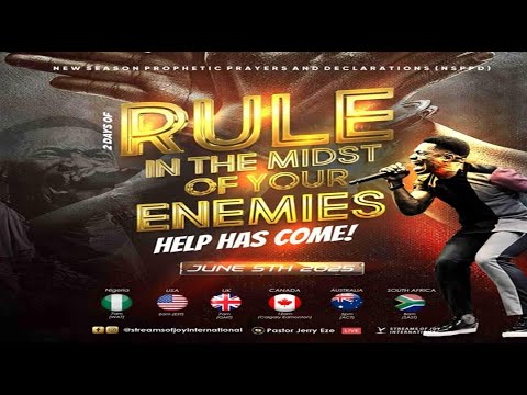 RULE IN THE MIDST OF YOUR ENEMIES; HELP HAS COME/[NEW MONTH PRAYERS DAY 4] || NSPPD || 5TH JUNE 2025