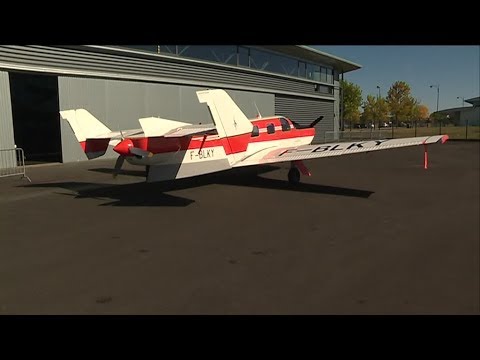 Angers : l'avion à deux hélices Moynet-Jupiter