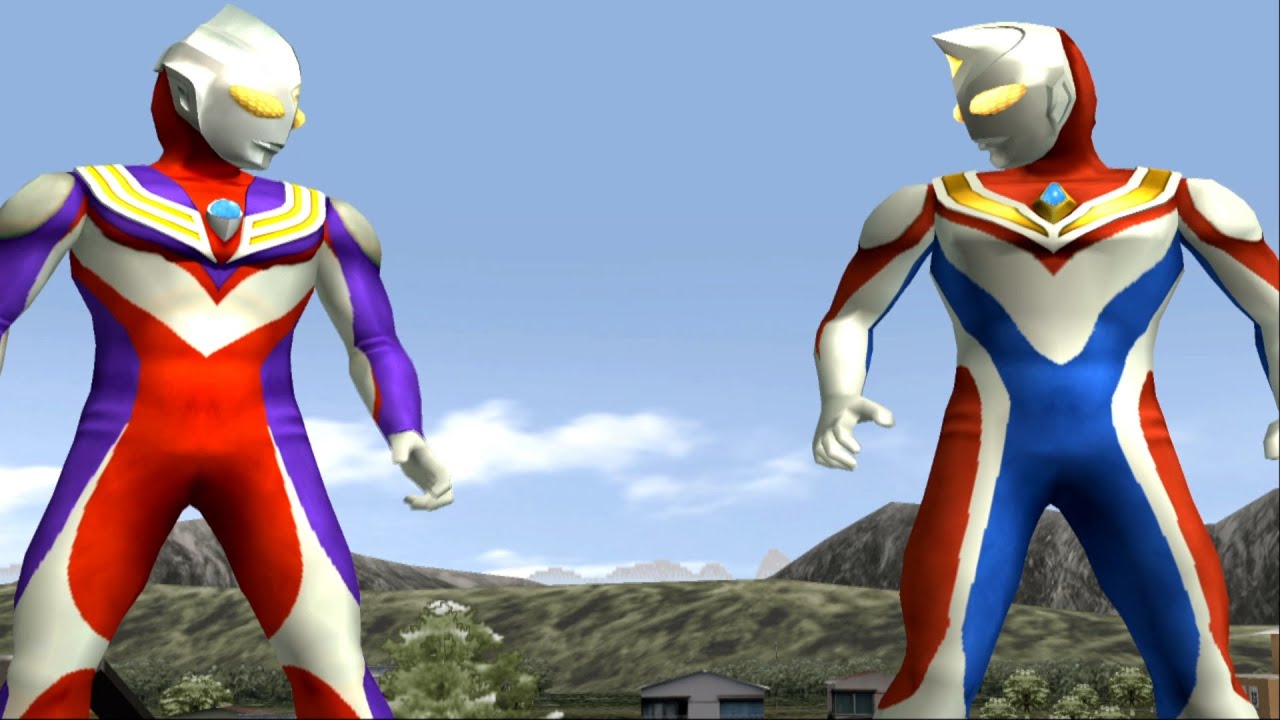 ULTRAMAN TIGA 🤝 ULTRAMAN DYNA TAG TEAM ULTRAMAN FIGHTING EVOLUTION 3