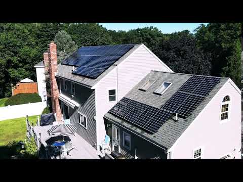 Residential Solar Installation Drone Video Preview: Natick, MA | Boston Solar