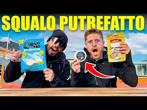 MANGIAMO LO SQUALO PUTREFATTO E IL CRANIO DI PECORA BOLLITO - SCUSATE MA NON POTEVAMO NON V0MITARE!