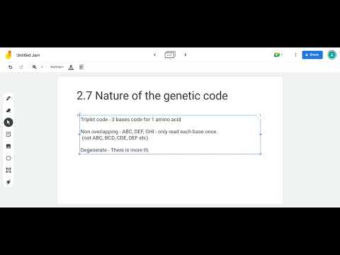 SNAB 2.7 Nature of the genetic code