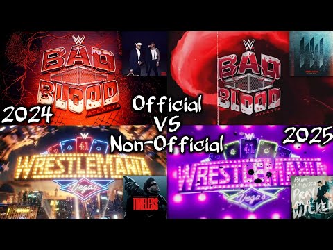 WWE Official VS Non-Official PPV Theme Song With Match Card Compilation (2024 - 2025)