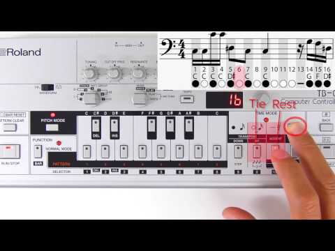 TB-03 Quick Start 05 "Pattern Write (Step Recording Mode)"