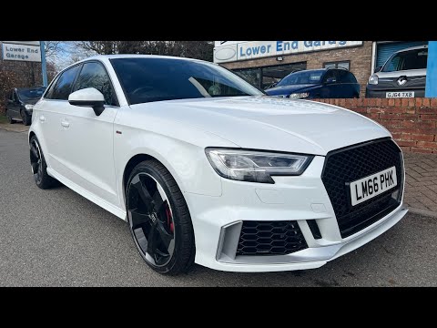 LM66PHK - 2016 Audi A3 1.6 TDI S line White 5dr Hatchback Manual Diesel