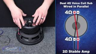 How to Wire a Dual 4 ohm Subwoofer to a 2 ohm Final Impedance | Car Audio 101