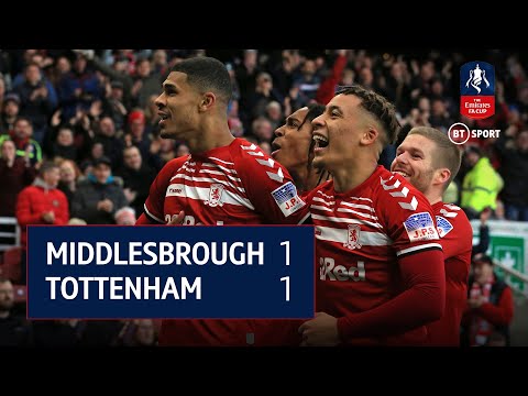 Middlesbrough v Tottenham (1-1) | FA Cup Highlights