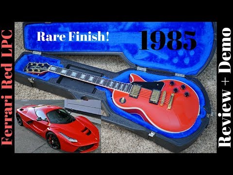 1985 Gibson Les Paul Custom Ferrari Red | Review + Demo Video