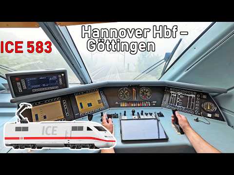 280 km/h im dichten Nebel | ICE 583 Hannover Hbf - Göttingen | ICE-Führerstandsmitfahrt