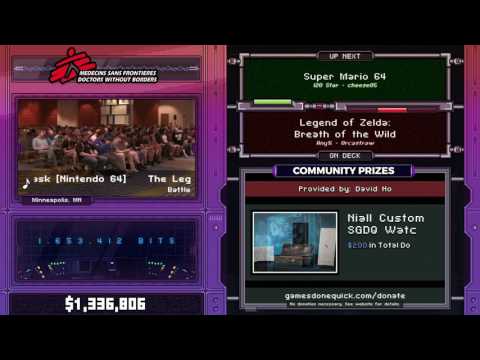 Super Mario 64 by cheese05 in 1:41:40 - SGDQ2017 - Part 134