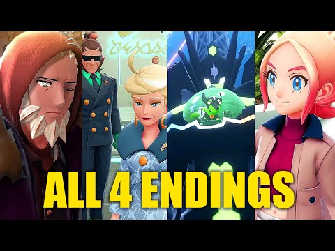 Pokemon Legends ZA - ALL 4 ENDINGS including Secrets (Classic, True , Zygarde Ending, Secret Scene)