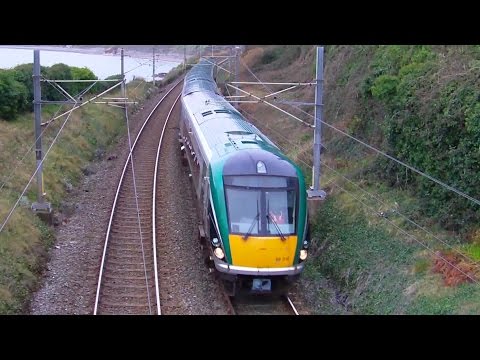 Irish Rail 22000 + 8500 Class Trains - Dalkey, Dublin