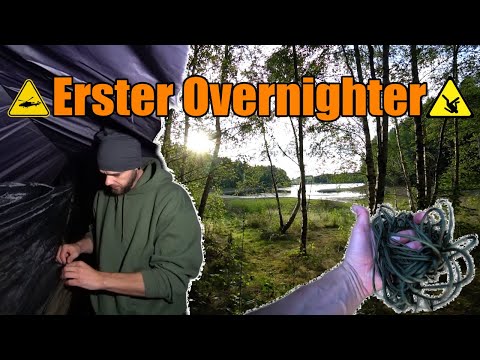 Erster OVERNIGHTER im Wald | eine volle Katastrophe!?😨