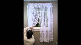 How to Hang a Priscilla Lace Curtain