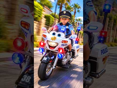 Police Officer Patrols the Streets on a Motorcycle! 🚔🏍️