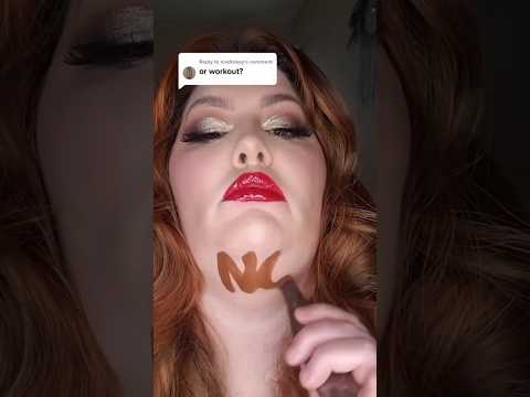 Try This !! Don’t Do Workout ❌😂 | Double Chin contour Hack #short #makeup #contour