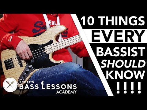 10 Things EVERY Bass Player Should Know /// Scott's Bass Lessons