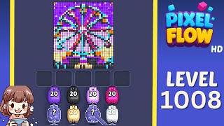 Pixel Flow Level 1008 Solution Walkthrough