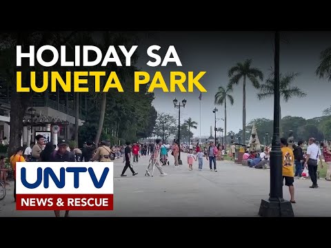Ilang pamilya at indibidwal, dumayo sa Luneta upang mag-celebrate ng holiday