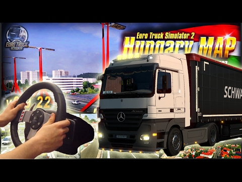Mercedes-Benz Actros MP2 - Hungary map | ETS2 with logitech G27 | Wheel Camera #8