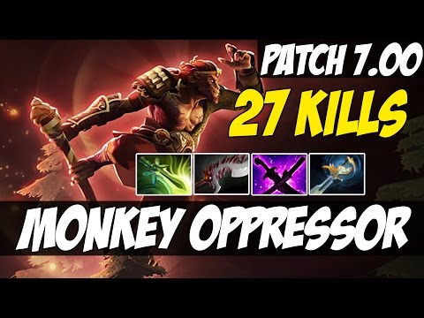 MONKEY KING OPPRESSOR WITH 27 KILLS - Patch 7.00 - Dota 2