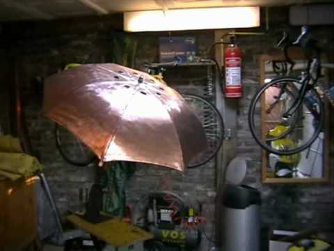 Regenschirm ( Umbrella) als Kaminabdeckung mal anders